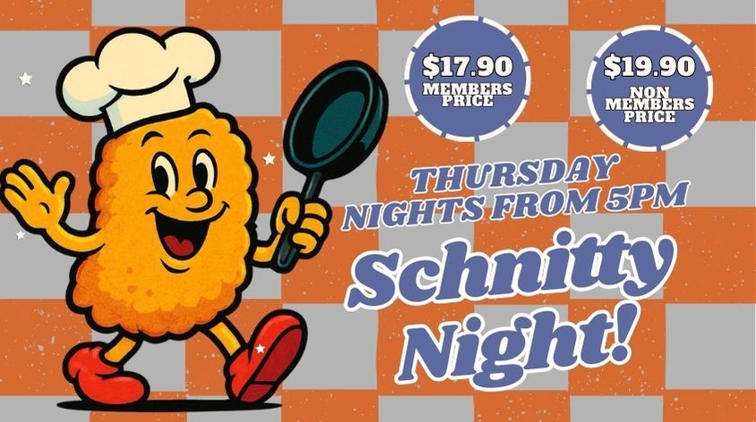 Thursday's are Schnitty Night! - North Burleigh Surf Life Saving Club